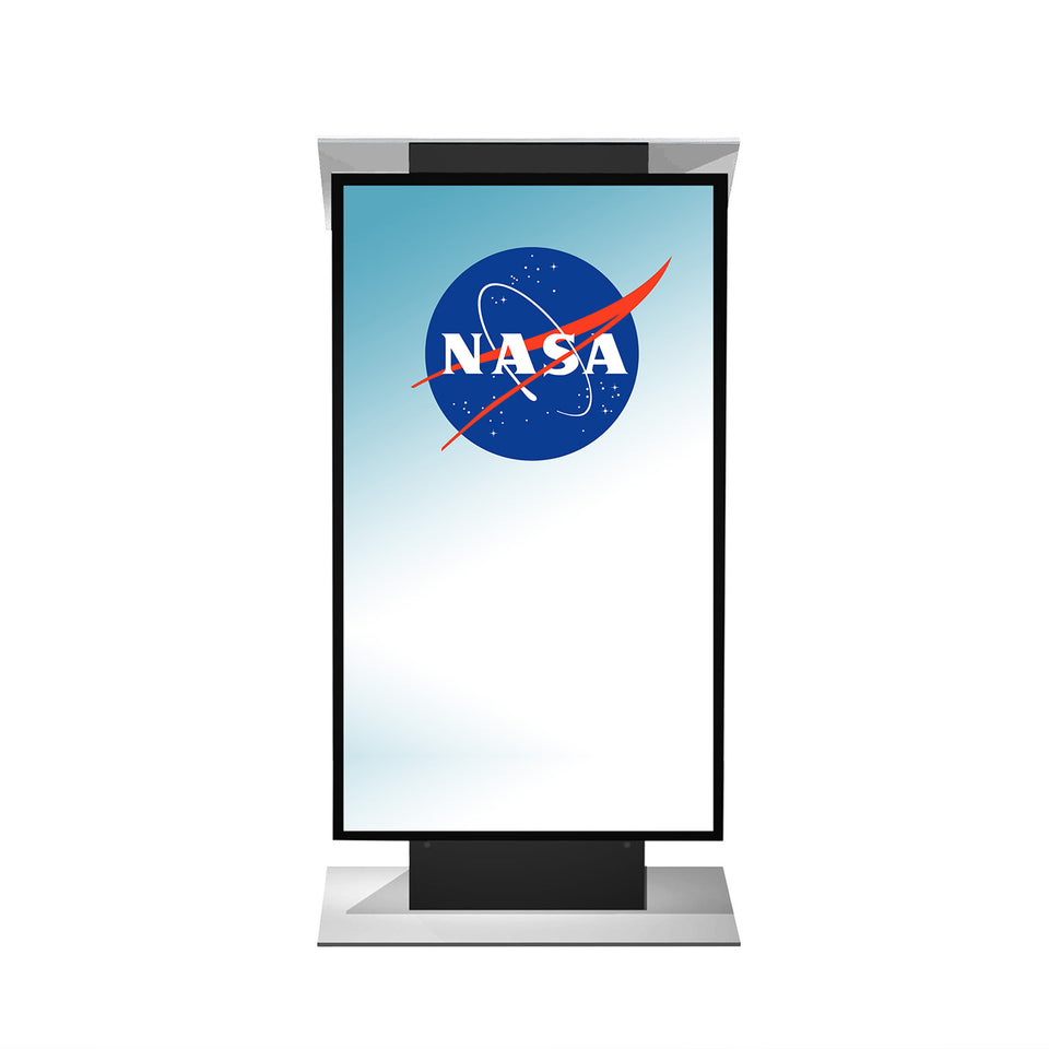 Lutrin K5 - Aluminium, par Produits Urbann avec moniteur