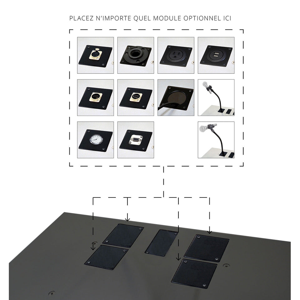 Urbann - famille de modules optionnels pour lutrin