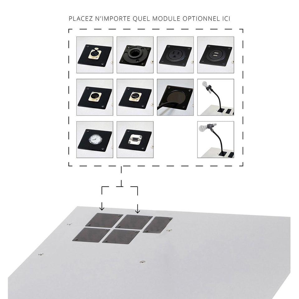 Urbann - famille de modules optionnels pour lutrin