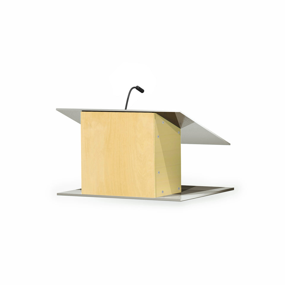 Lutrin de table K9 - Aluminium et bois par Produits Urbann